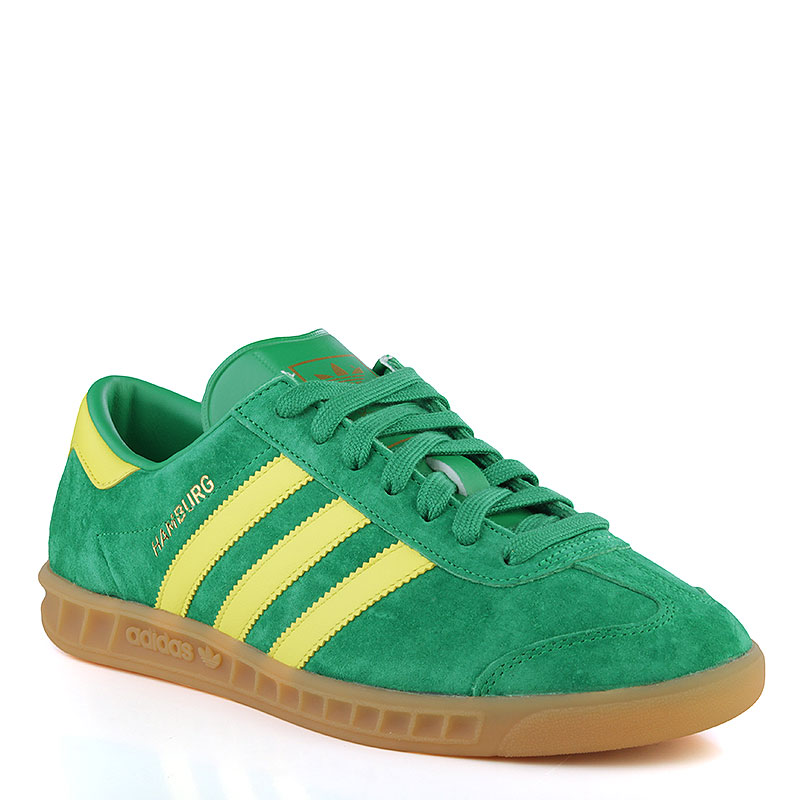 мужские зеленые кроссовки  adidas Hamburg B24966 - цена, описание, фото 1